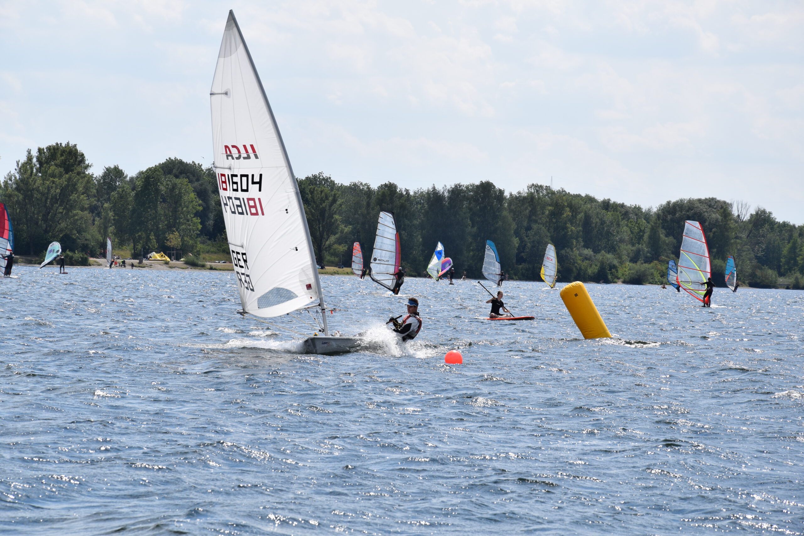 Segelboote auf dem Mandichosee